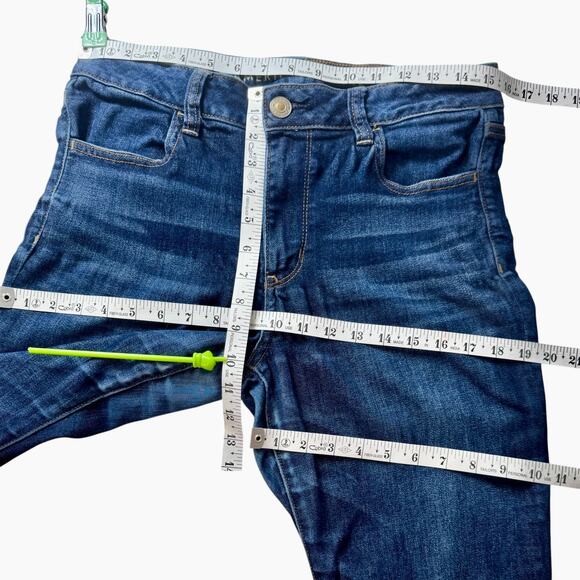 AEO Next Level Stretch Hi-Rise Jegging Jeans 10 READ Minimalist Skinny Retro - Picture 6 of 16